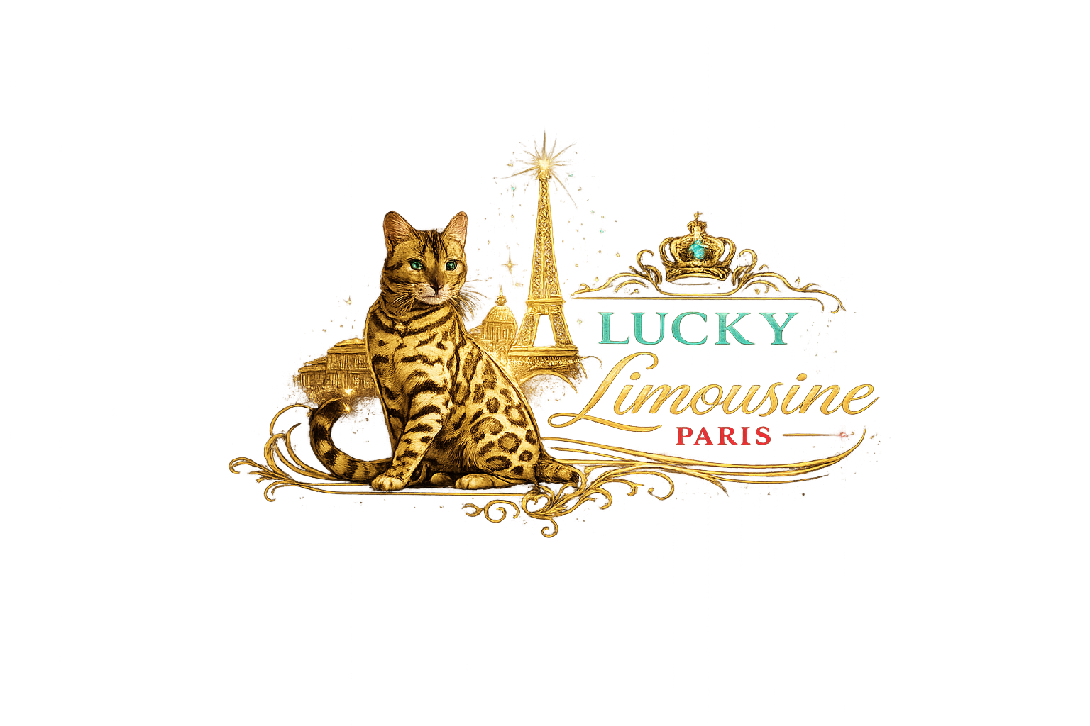 Lucky Limousine Paris - Logo luxe royal
